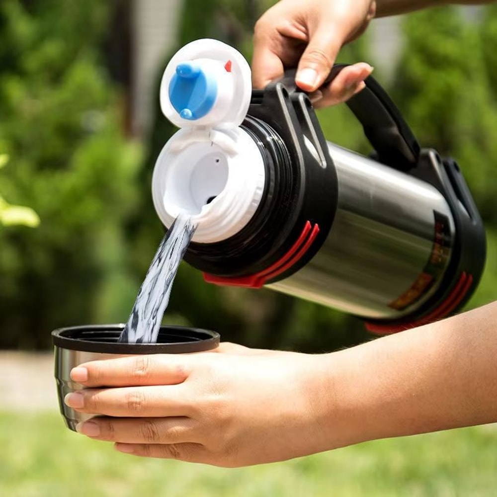 Large Capacity Thermos Water Bottle Stainless Steel Travel Mug With Insulation For Hot And Cold Dri 1