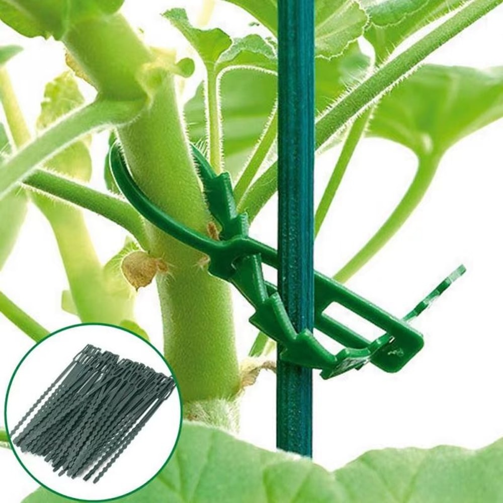 50Pcs Adjustable Plant Cable Ties Reusable Garden Support Ties For Climbing Plants 0
