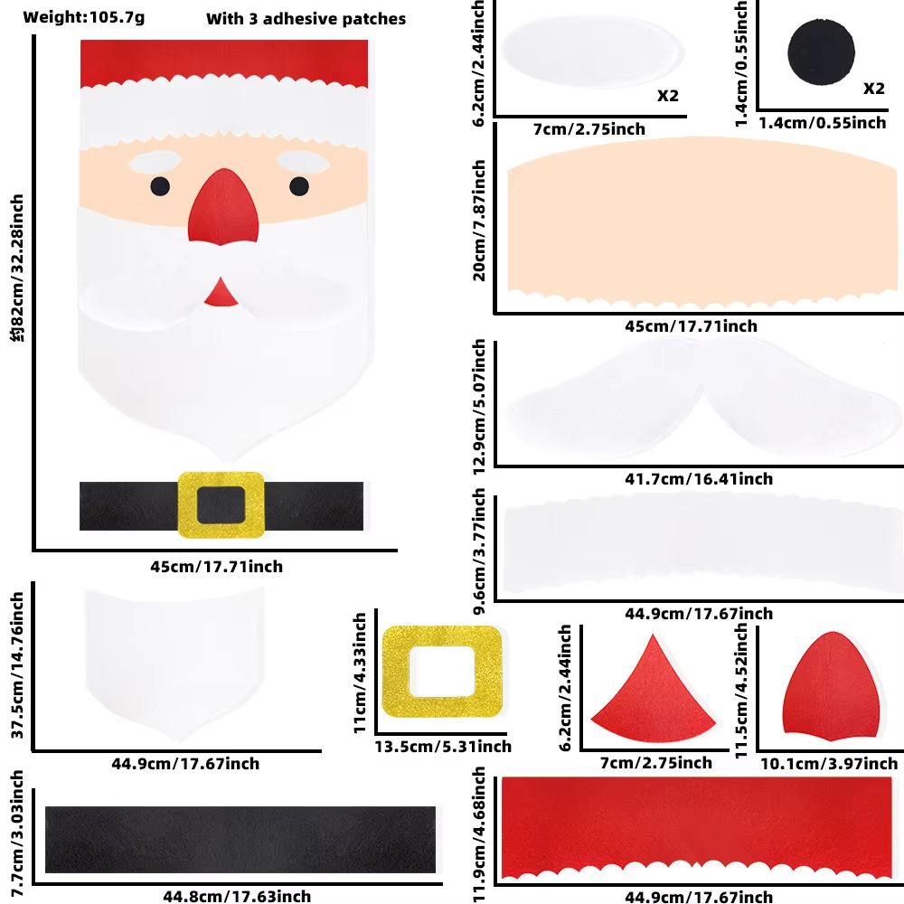 Reusable Christmas Window And Wall Stickers Snowman Santa Claus And Elk Holiday Decor 8