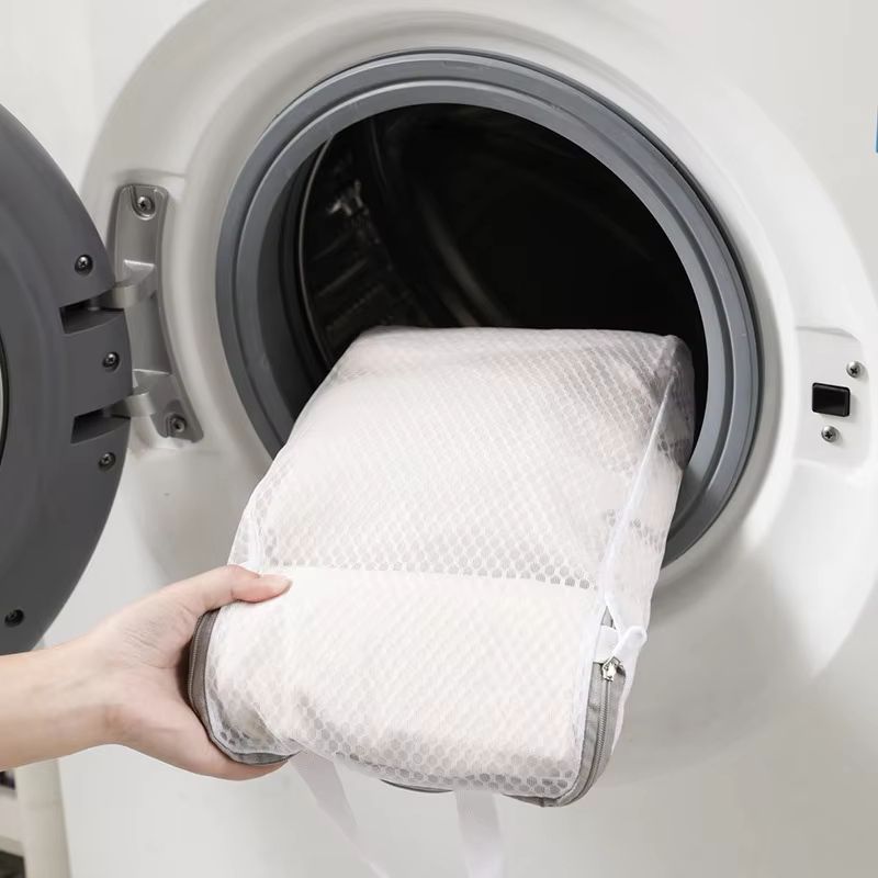 4PCS Mesh Laundry Washing Bags Foldable Thickened Reusable Wash Bags For Clothing Care 2