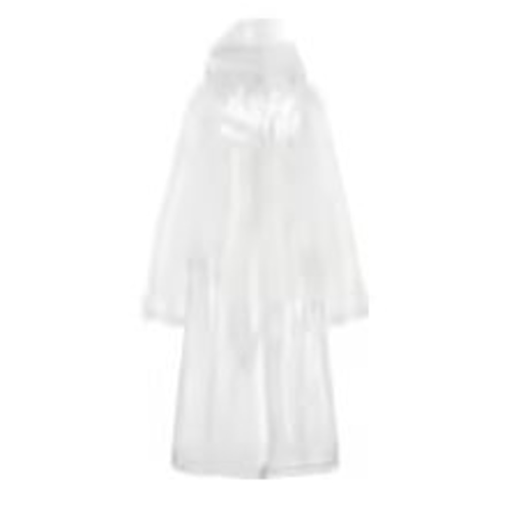 Reusable Transparent Waterproof Raincoat Poncho With Hood For Men And Women 4