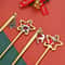 4PCS Christmas Coffee Spoon Set Gold Stainless Steel Festive Tableware 2