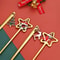 4PCS Christmas Coffee Spoon Set Gold Stainless Steel Festive Tableware 2