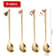 4PCS Christmas Coffee Spoon Set Gold Stainless Steel Festive Tableware 6