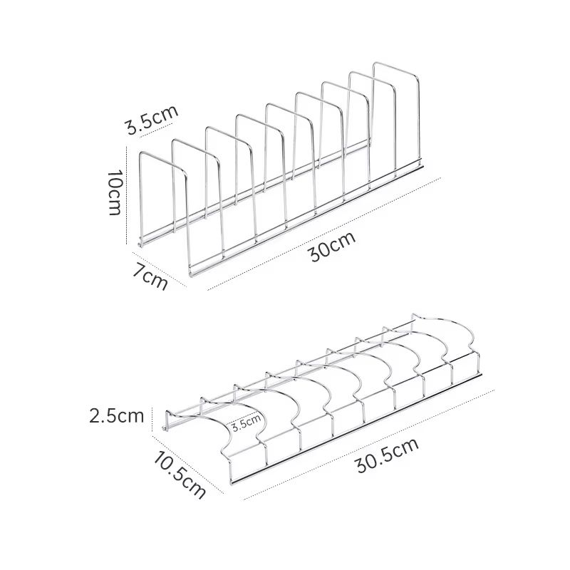 Stainless Steel Kitchen Dish Rack Organizer Plate Pot Lid And Utensil Drying Stand 5