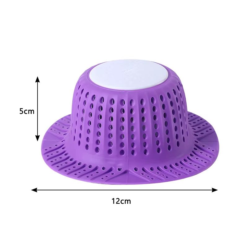 Silicone Floor Drain Hair Catcher AntiClogging Sink And Bathtub Filter Strainer 5