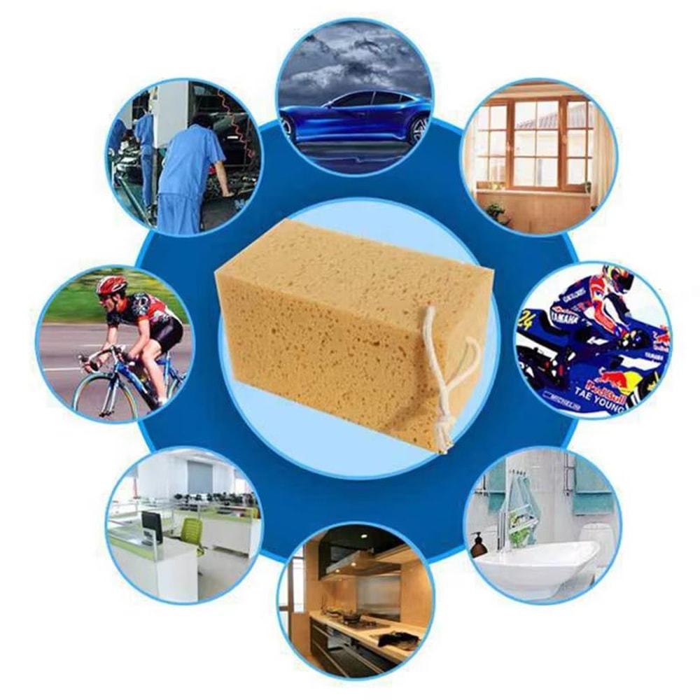 Large Car Wash Sponge Thick Soft Grid Foam Cleaning Tool For Auto Exterior And Interior 3