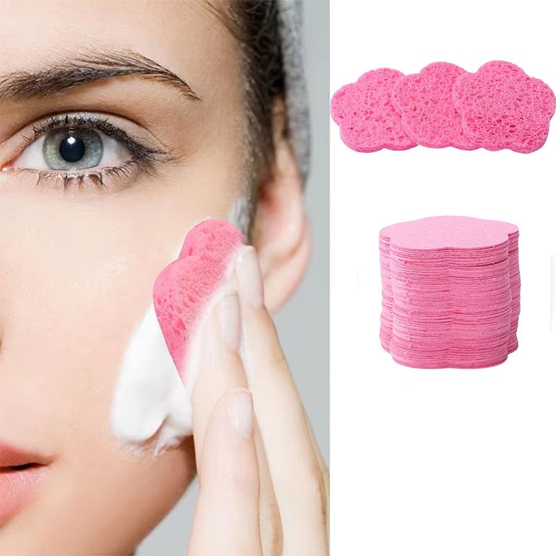 10 Piece Natural Reusable Facial Sponges For Deep Cleansing Exfoliation 2