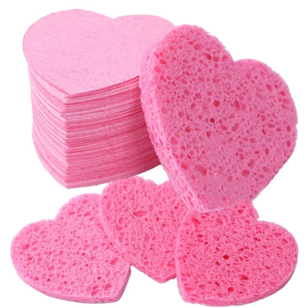 10 Piece Natural Reusable Facial Sponges For Deep Cleansing Exfoliation 4