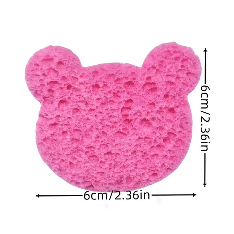 10 Piece Natural Reusable Facial Sponges For Deep Cleansing Exfoliation 6