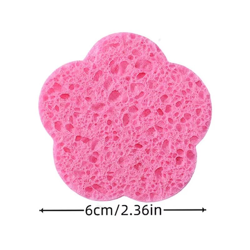 10 Piece Natural Reusable Facial Sponges For Deep Cleansing Exfoliation 9
