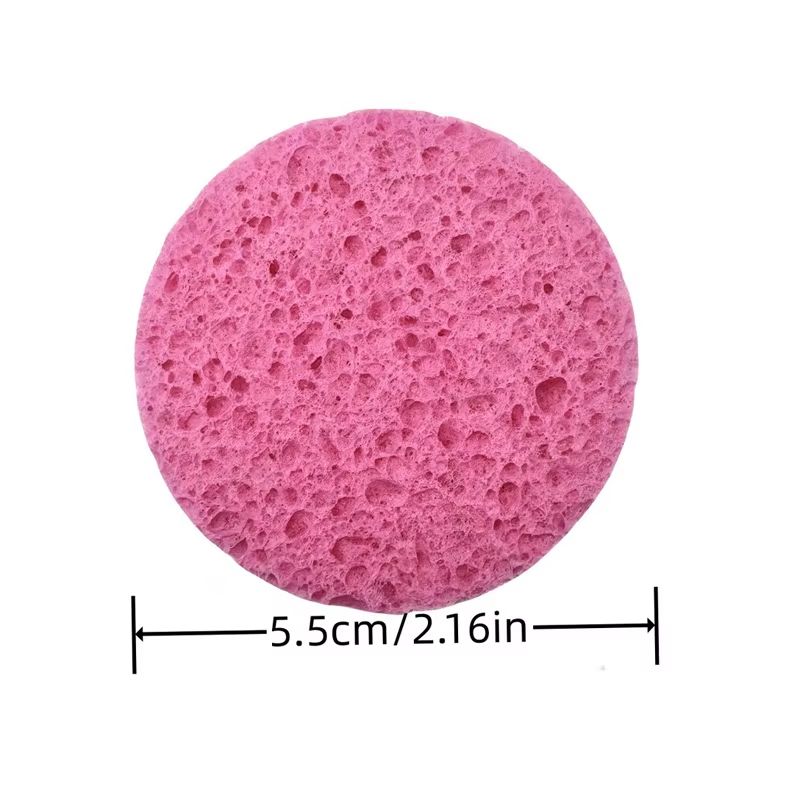 10 Piece Natural Reusable Facial Sponges For Deep Cleansing Exfoliation 8