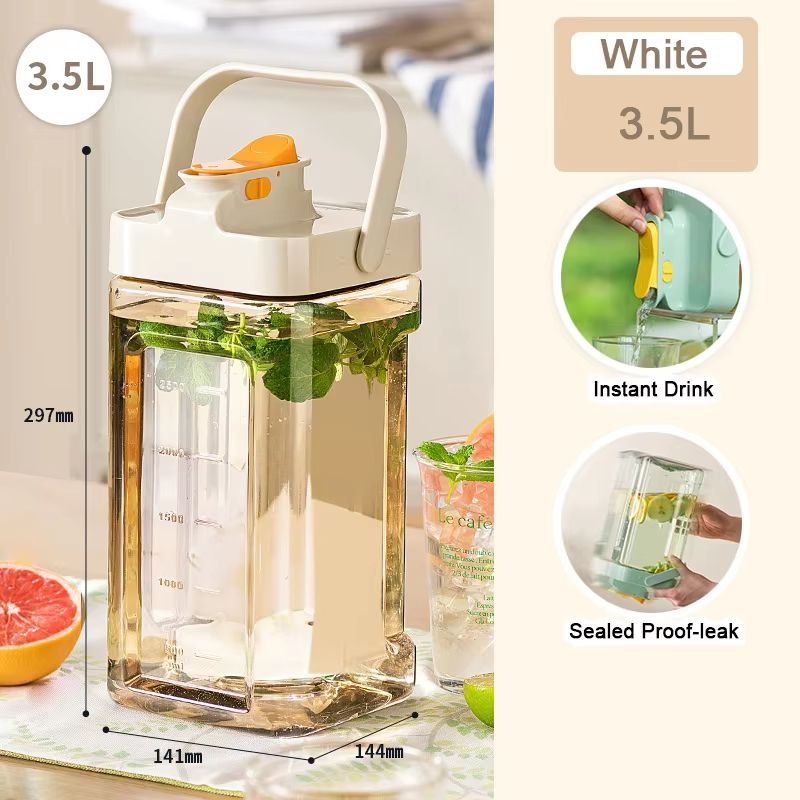 Large Capacity Refrigerator Beverage Dispenser With Faucet Cold Water And Juice Kettle 9