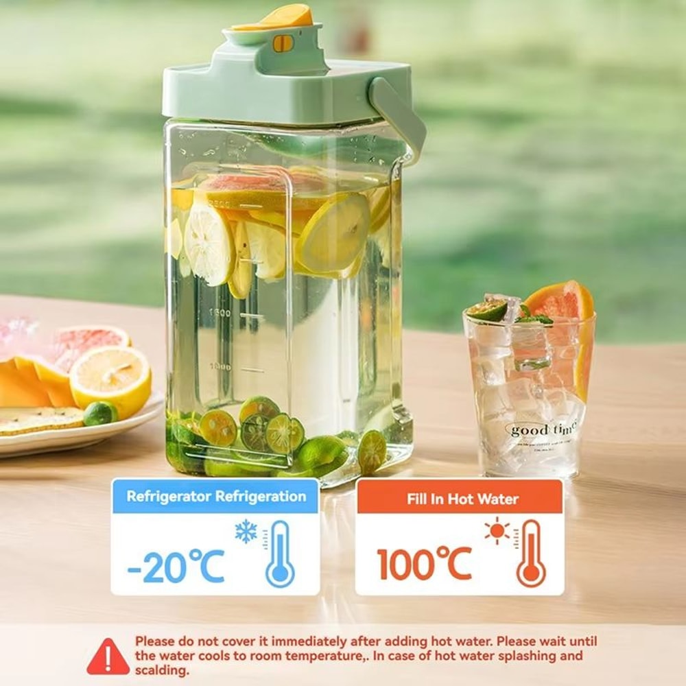 Large Capacity Refrigerator Beverage Dispenser With Faucet Cold Water And Juice Kettle 3