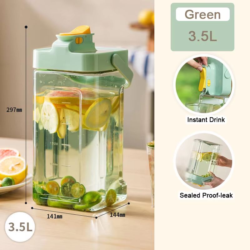 Large Capacity Refrigerator Beverage Dispenser With Faucet Cold Water And Juice Kettle 6