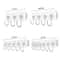 Transparent Multi Row Adhesive Wall Hooks Strong Clear Door And Wall Organizer 5