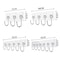 Transparent Multi Row Adhesive Wall Hooks Strong Clear Door And Wall Organizer 5