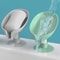 Leaf Shape Suction Cup Soap Holder Soap Dish Tray For Bathroom 0