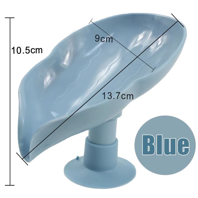 Leaf Shape Suction Cup Soap Holder Soap Dish Tray For Bathroom 12