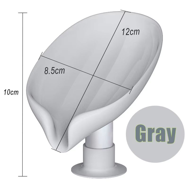 Leaf Shape Suction Cup Soap Holder Soap Dish Tray For Bathroom 6