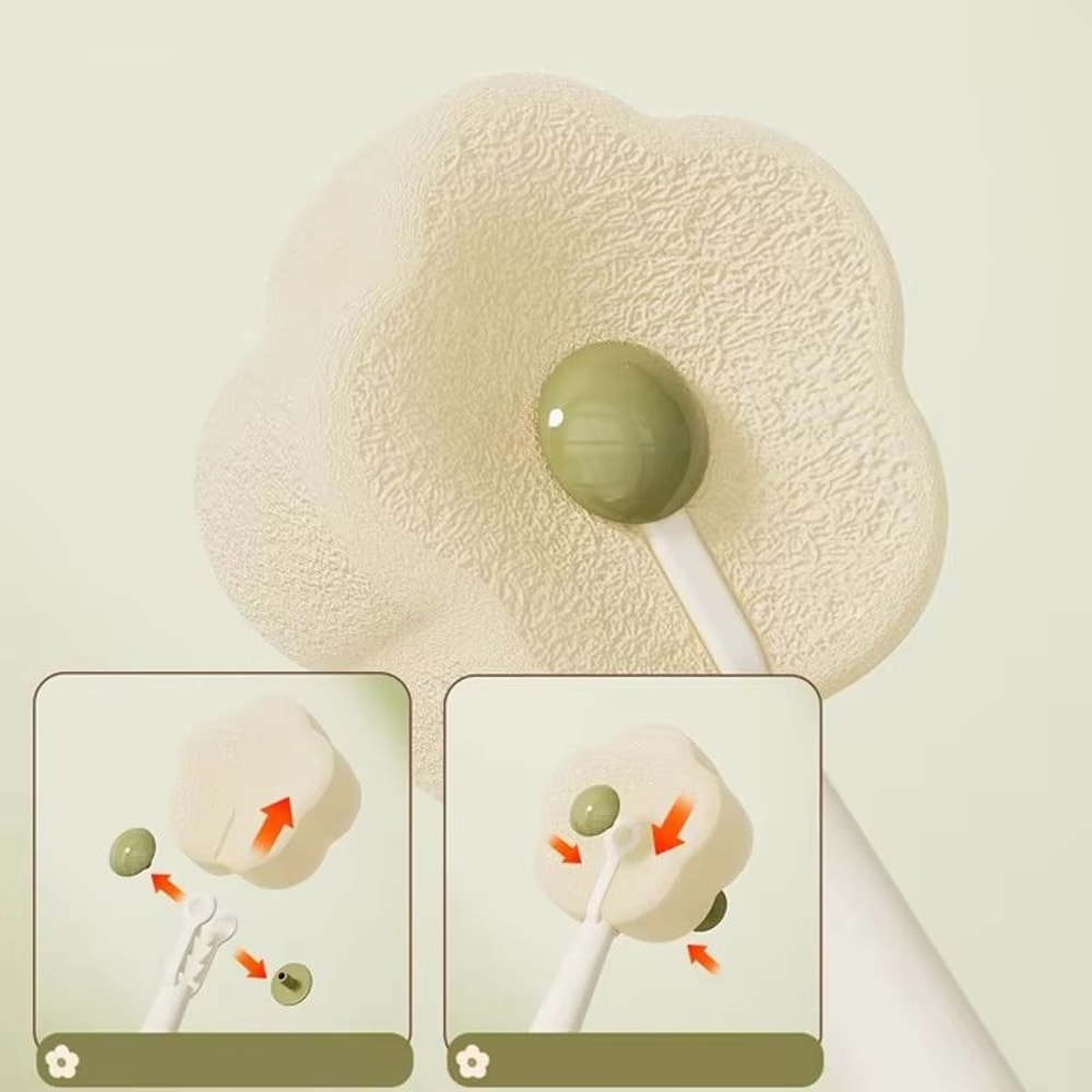 3in1 Baby Bottle And Travel Mug Cleaning Brush Long Handle Portable Scrubber 4