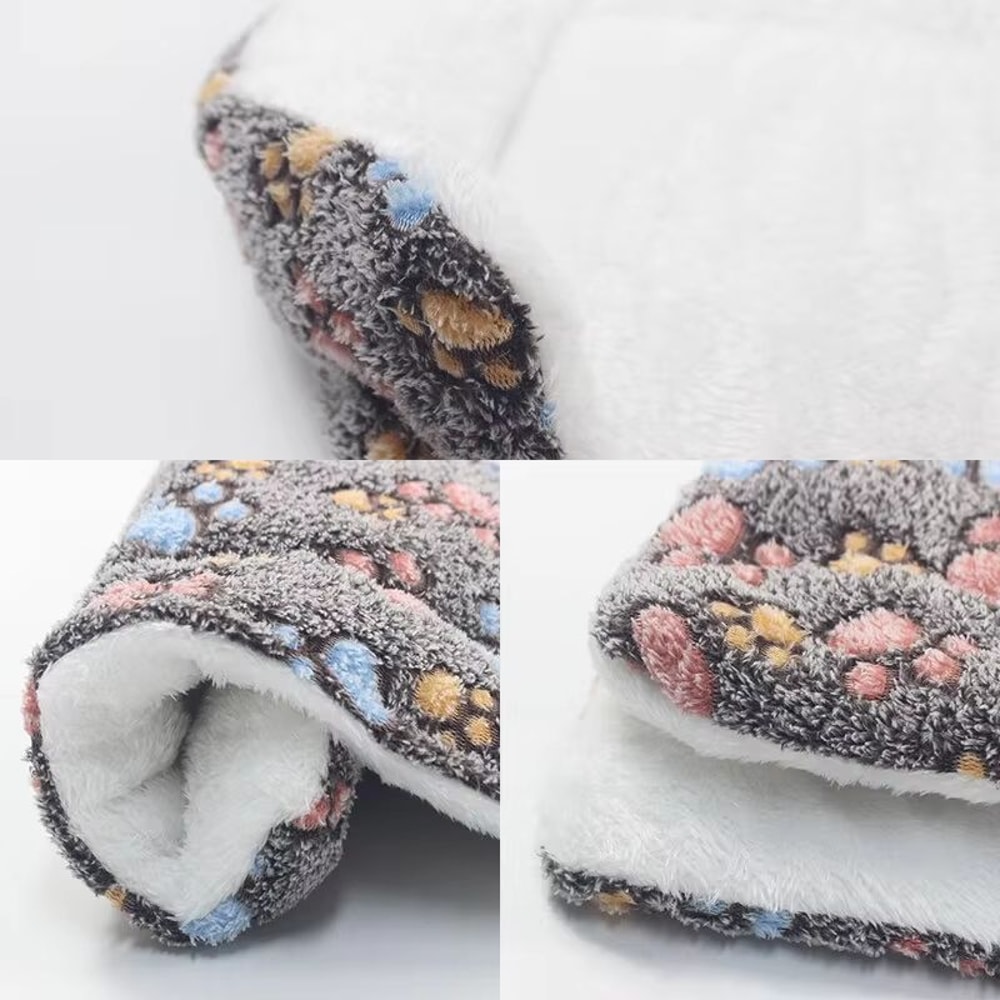 Flannel Thickened Soft Pet Bed Mat Warm Sleeping Blanket For Dogs And Cats 2