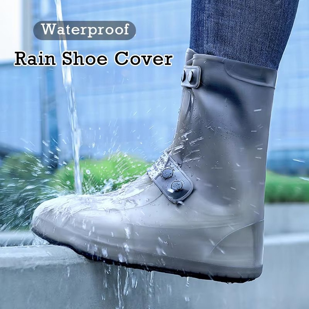 Reusable Waterproof Anti Slip Rain Shoe Covers Outdoor Protection For Adults And Children 1