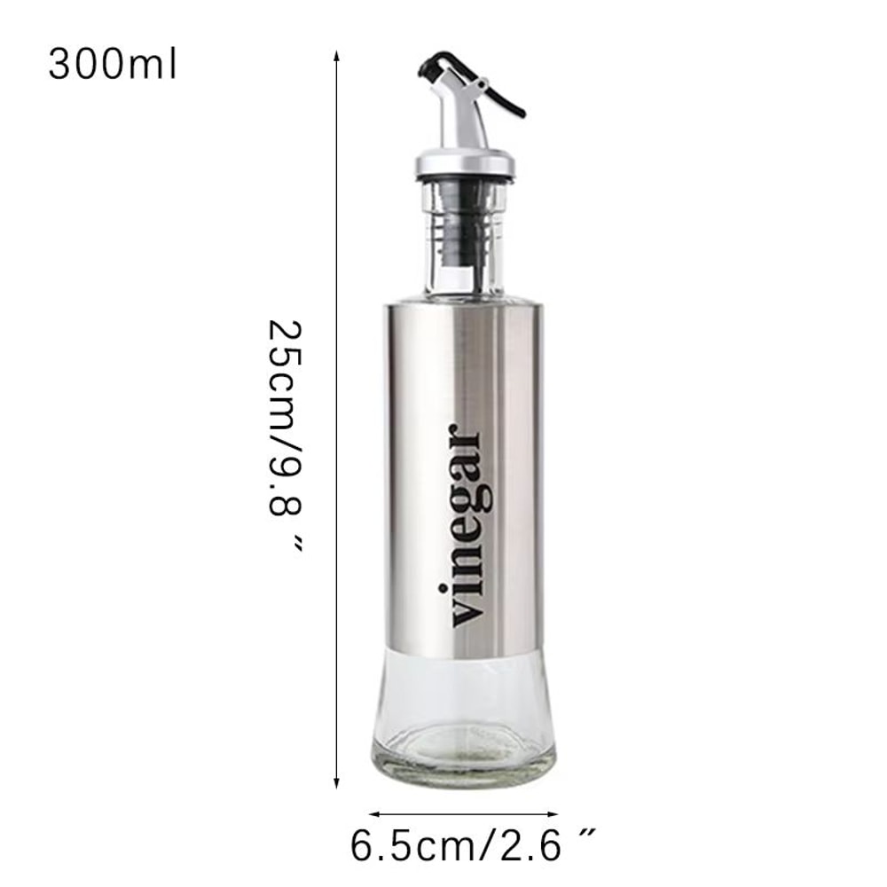 Glass Seasoning Bottle Dispenser Olive Oil Vinegar Sauce Jar For Kitchen 6