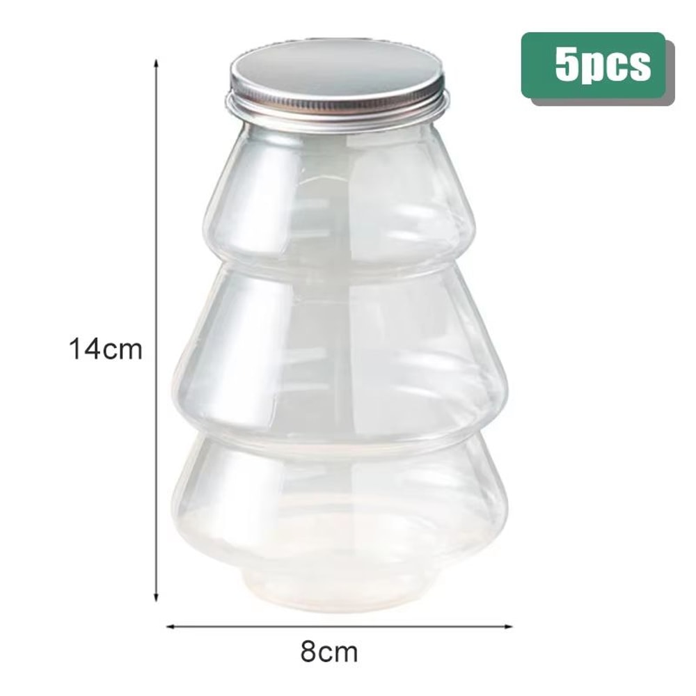 Christmas Tree Sweet Jar Favor Gift Box For DIY Candy Snack Chocolate Packing 9