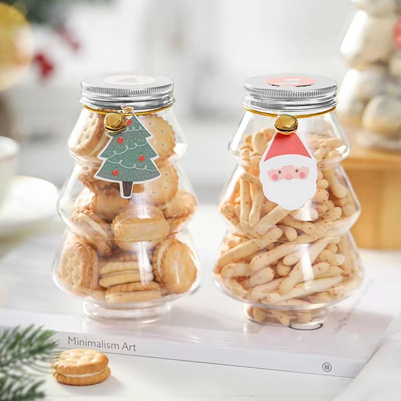 Christmas Tree Sweet Jar Favor Gift Box For DIY Candy Snack Chocolate Packing 2