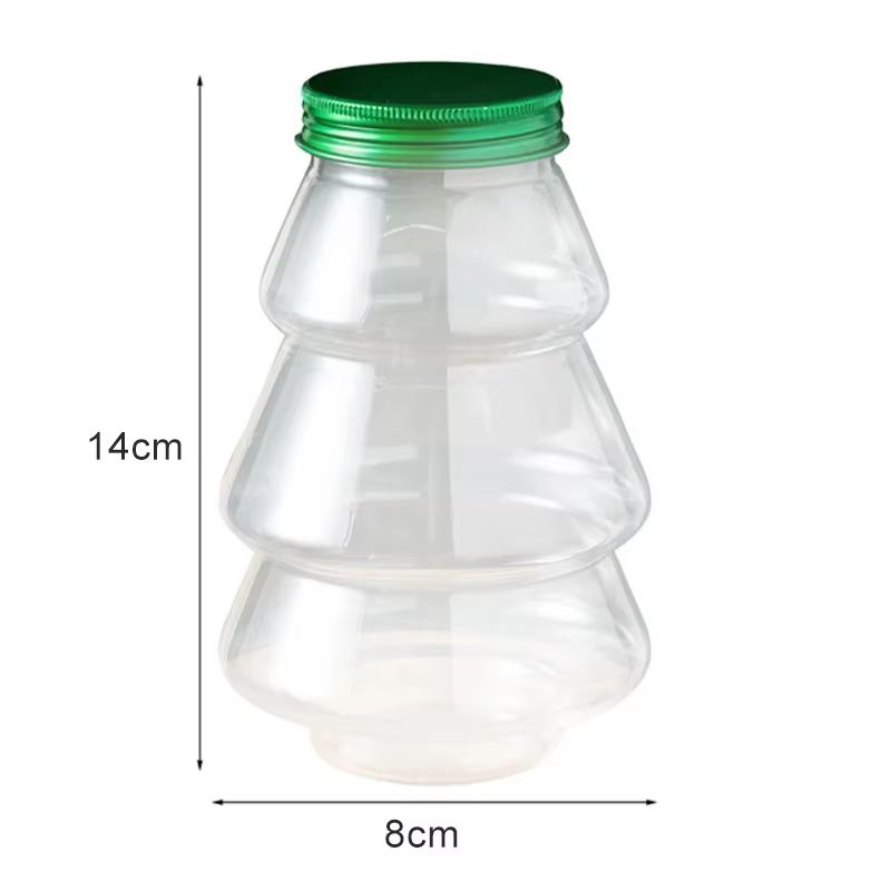 Christmas Tree Sweet Jar Favor Gift Box For DIY Candy Snack Chocolate Packing 6