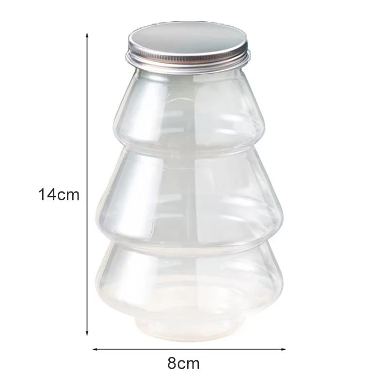 Christmas Tree Sweet Jar Favor Gift Box For DIY Candy Snack Chocolate Packing 7