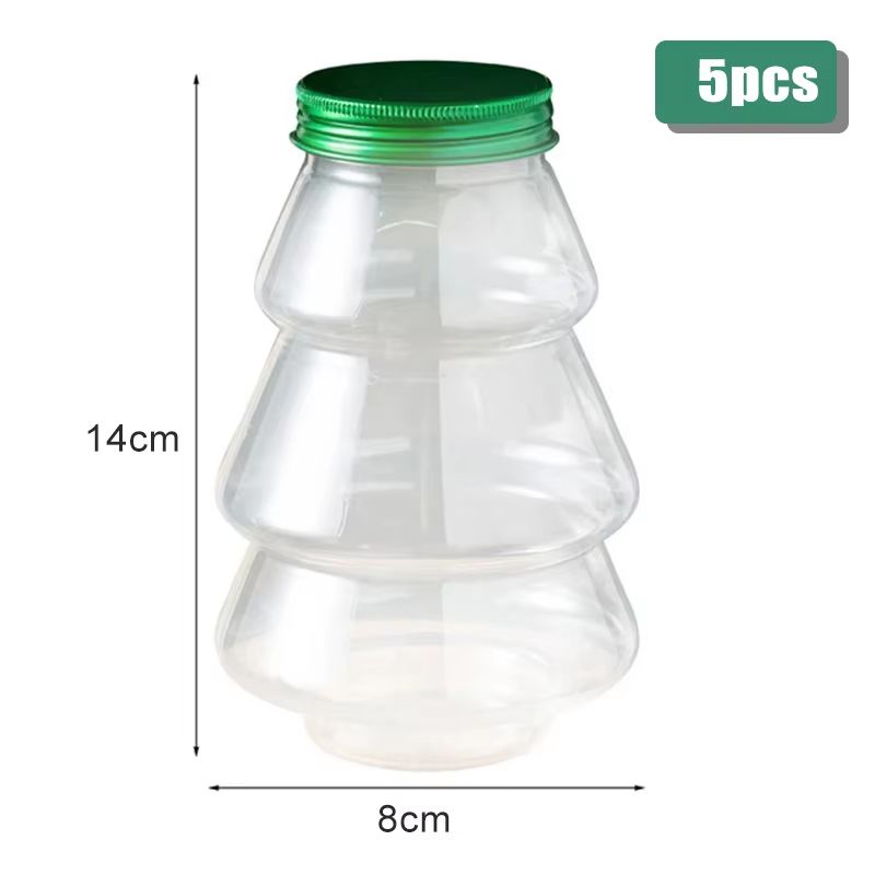 Christmas Tree Sweet Jar Favor Gift Box For DIY Candy Snack Chocolate Packing 8