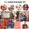 5 Piece Christmas Gift Bags Non Woven Santa Claus Handle Packaging Bags 1