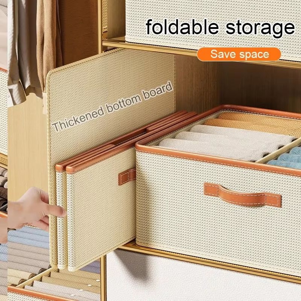 Foldable Clothes Storage Organizer Box For Closet And Drawer Organization 2