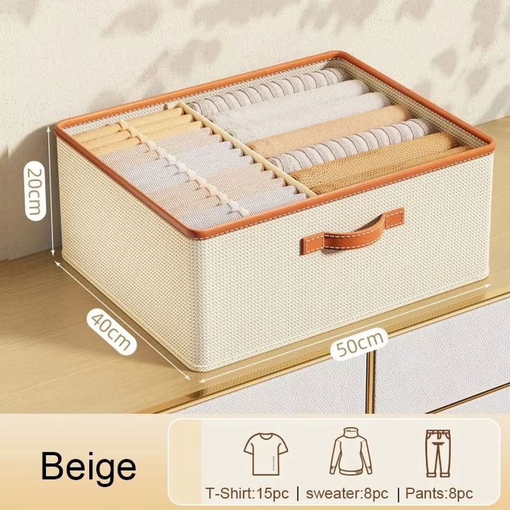 Foldable Clothes Storage Organizer Box For Closet And Drawer Organization 6