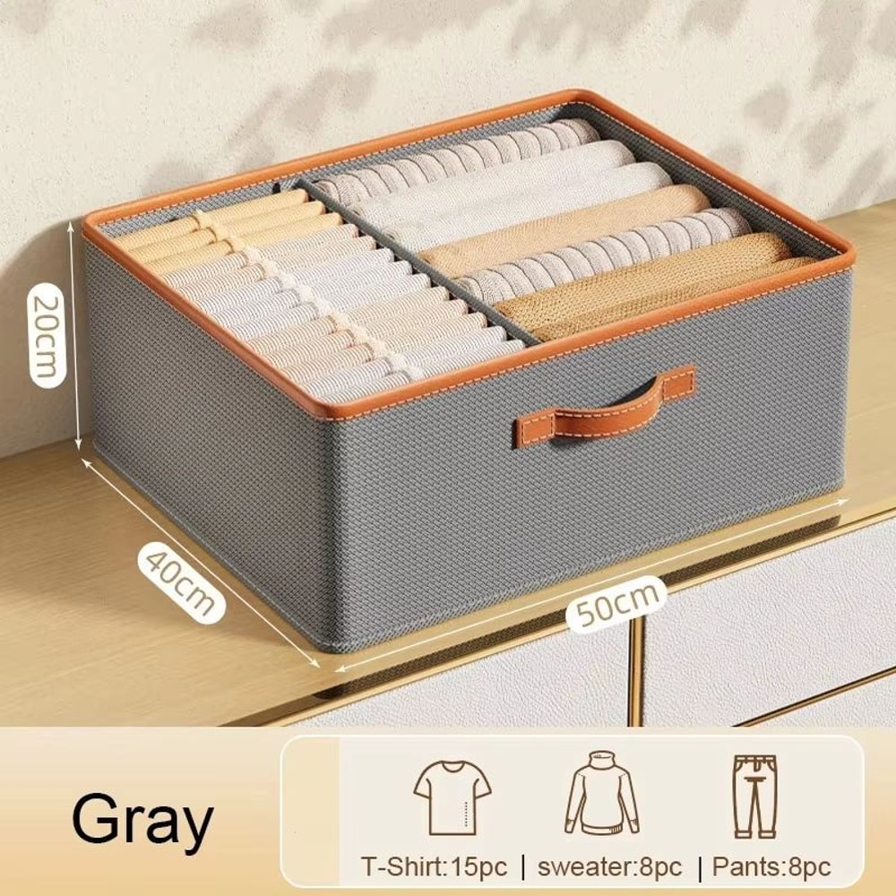 Foldable Clothes Storage Organizer Box For Closet And Drawer Organization 7
