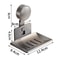 Suction Cup Wall Mounted Soap Holder With Drain Rack Bathroom Storage Organizer 5