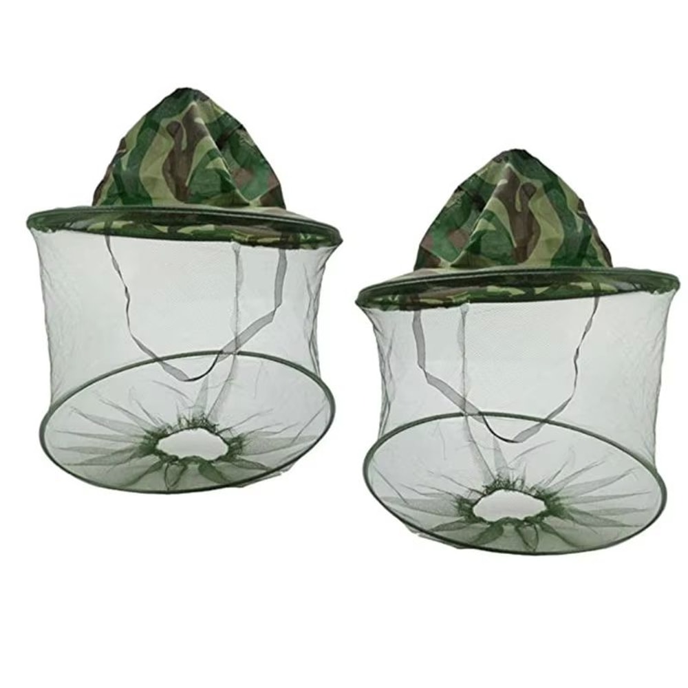 Camouflage Beekeeping Protective Mesh Face Hat Anti Mosquito Outdoor Fishing Face Mask 1