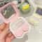 Portable Cute Sausage Style Contact Lens Case With Tweezer And Suction Stick Set 3
