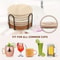 8 Piece Woven Drink Coaster Set With Holder High Temperature Resistant Absorbent Coasters 5