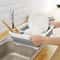 Foldable Dish Rack Portable Dinnerware Drainer Basket With Bowl And Chopstick Holders 0