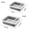 Foldable Dish Rack Portable Dinnerware Drainer Basket With Bowl And Chopstick Holders 5