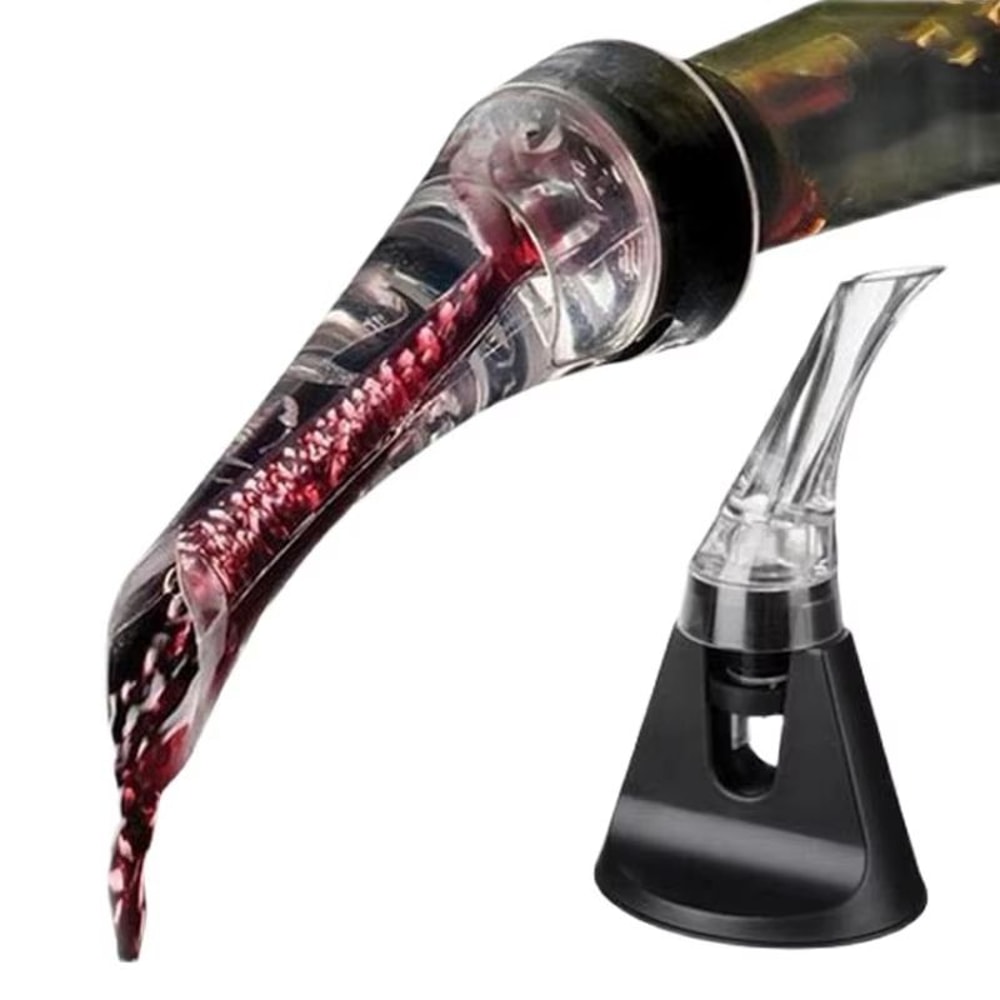 Acrylic Wine Aerating Pourer Decanter Portable Red Wine Bottle Accessory 6