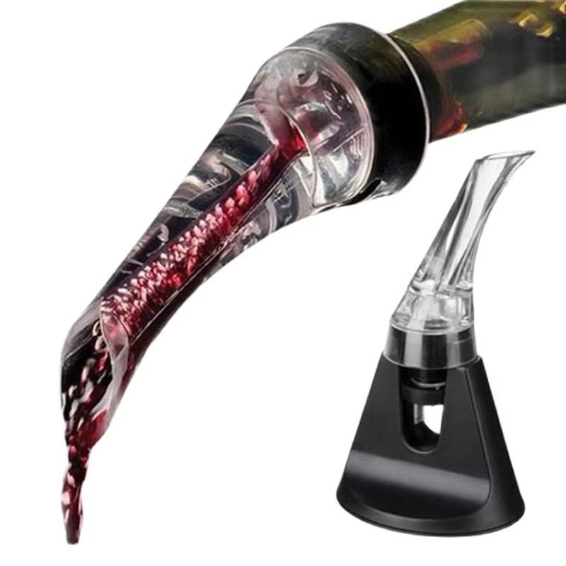 Acrylic Wine Aerating Pourer Decanter Portable Red Wine Bottle Accessory 6