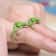 Adjustable Mini Green Tree Frog Open Ring Cute Animal Jewelry For Women And Men 1