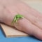Adjustable Mini Green Tree Frog Open Ring Cute Animal Jewelry For Women And Men 6