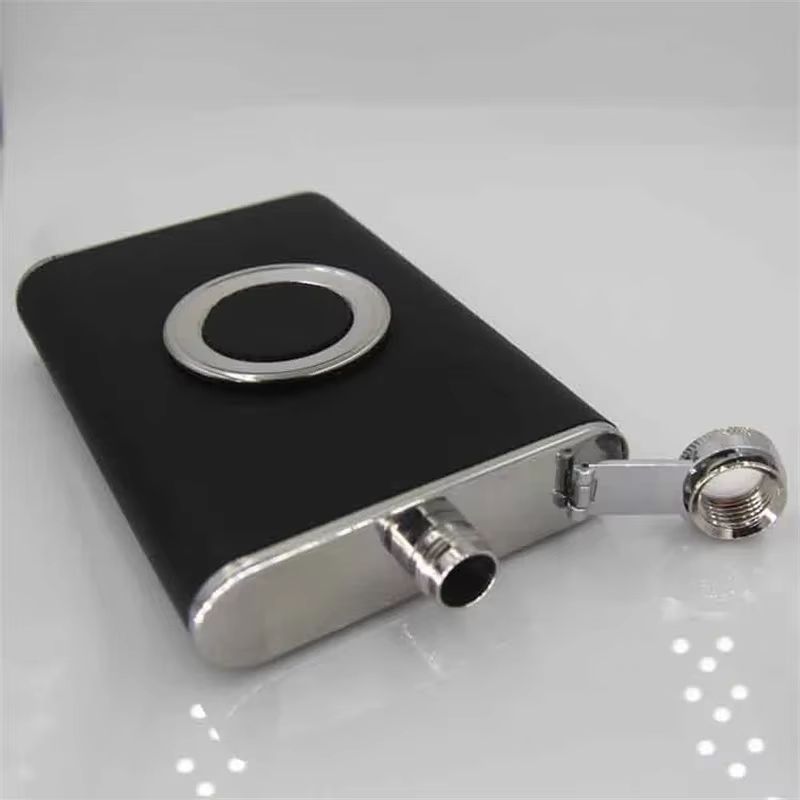 Stainless Steel 8 Oz Hip Flask Set With Cup And Funnel Portable Alcohol Bottle Gift 1