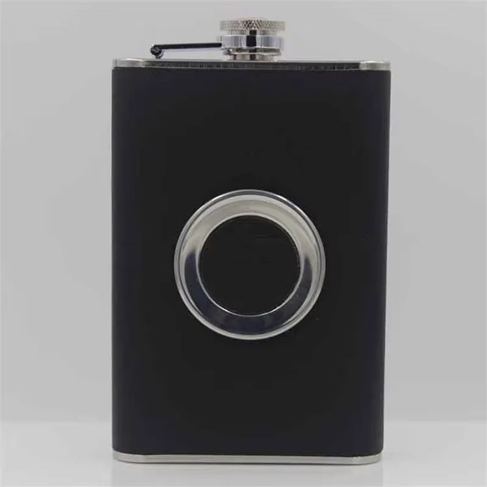 Stainless Steel 8 Oz Hip Flask Set With Cup And Funnel Portable Alcohol Bottle Gift 2