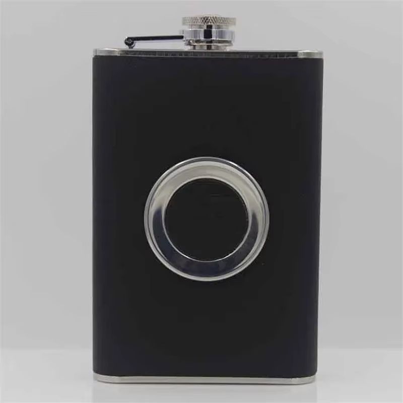 Stainless Steel 8 Oz Hip Flask Set With Cup And Funnel Portable Alcohol Bottle Gift 2